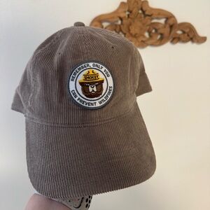 Brown Smokey Bear Corduroy Hat